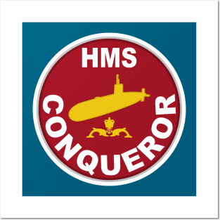 HMS Conqueror Posters and Art